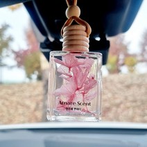 아마레센트 천연 꽃걸이형 차량용방향제 자동차디퓨저 본품 100ml+리필 100ml+리필 100ml, 아카시아(분홍수국)