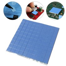 10x10x1mm 100pcs 방열판 냉각 열 개스킷 실리콘 패드 열 패드 방열판 냉각 전도성 실리콘 패드 gpu cpu, 협력사