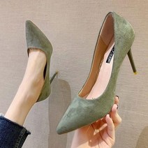 브이와이 여자 스틸레토 셋업 킬힐 세무 구두