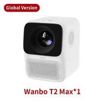 글로벌 버전 Wanbo T2 MAX 프로젝터 안드로이드 90 4K 1080P 미니 LED 휴대용 WIFI 홈 시어터 키스톤 보정, CN, 프로젝터만, 영국 플러그