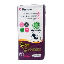 펫케어 멍도리 패드 50매(1매38g/SAM3.5g) 배변패드