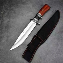 서바이벌나이프 캠핑용칼 헌팅나이프 나무 손잡이 사냥 등산 낚시 빵 슬라이스 긴급 구조 육군, 큰
