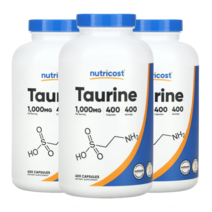 뉴트리코스트 타우린 필수 아미노산 Taurine 1000mg, 3개, 400정