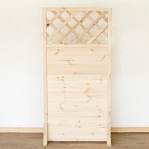 아이베란다 원목파티션 2단 소나무 래티스 파티션, 600(가로) x 600(세로)mm