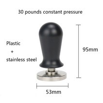 커피필터 핸드드립 여과지54mm 더블 마우스 필터 바구니 교체 에스프레소 커피 머신 액세서리 브레빌 870/, 18 53mm coffee tamper