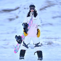 여성 아노락보드복 방풍 방수 스노보드 자켓 상의 스키복 세트