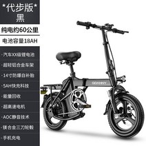 가성비전기자전거 접이식 전기 자동차 리튬 배터리 국가 표준 자동차를 운전하는 대신 독일 자전거 작은 걷기, [04] 48V+2h 순수 전기 배터리 수명은 약 10, [01] 블랙 알루미늄 프레임