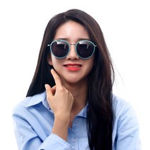 페니레인 남녀공용 KORI C4 블랙렌즈 동글이 선글라스