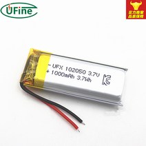 UFX102050 3.7v 1000mAh 폴리머 리튬 배터리 K 송 아티팩트 KC 인증, -102050