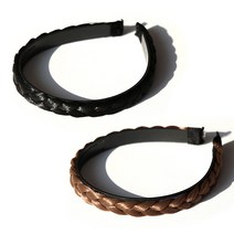 MISS21 땋은 인조머리 헤어밴드 2개 세트 (hb1143)