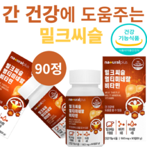 플러스 밀크씨슬 독일산실리마린 밀크씨슬추출물 비타민B군8종 멀티미네랄 비타민 90정, 90정*2통