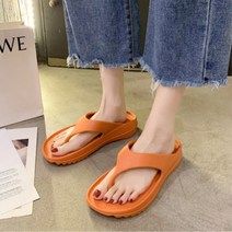 여름 도톰한 조리 샌들 조리 스타일리쉬한 바닥 쿠션 바닷가
