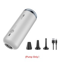 음식 진공포장기 2In 1 진공 보관 가방 공기 펌프 팽창기 390L/Min USB 충전식 가정용 야외 여행 의류 절약, 01 White Pump Only