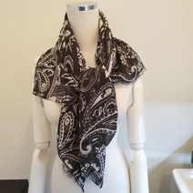 아놀드파마 폴리 나염 스카프 봄 간절기에 가볍게 코디 뉴코아울산성남점