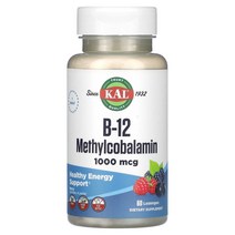 KAL B-12 메틸코발라민 베리 맛 1 000mcg 사탕 정제 60정