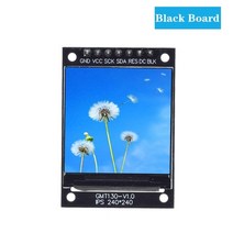 TFT 디스플레이 0.96 / 1.3 인치 IPS 7P SPI HD 65K 풀 컬러 LCD 모듈 ST7735 드라이브 IC Arduino 용 80*160 OLED 아님, [03] 0.96 TFT black