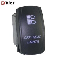 자동차 보트 로커 스위치 12V 방수 조명 로커 토글 스위치 24V 20A ON Off 5 핀 해양 ATV RZR RV 자동 트럭용 1 개입, DR-A11L25ABL-LJ11+Red LED