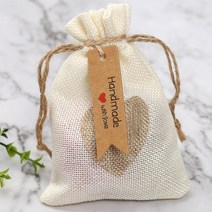 핸드메이드라벨 크라프트 리본 종이텍 100p _ 230316EA, 쿠팡 본상품선택