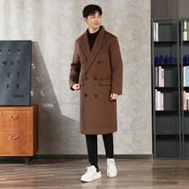 휠렉스 남성 빈티지 카라넥 롱 모직 코트 JM2