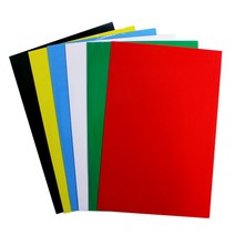 화신 칼라 고무 자석판 200x300x0.8T 노랑, 1개