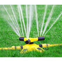 지붕 스프링 쿨러 360도 스프링클러 잔디 물뿌리기, 스프링클러+6탭 세트+호스 20m 사진참조