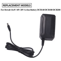 디왈트 배터리 충전기 리튬 14.4V 20V 슬라이드 스타일 DCB107 DCB115 DCB112 DCB143 DCB206 DCB200 용 교체용, [01] 미국, 1개