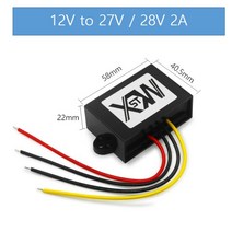 강압기 XWST-DC to DC 모듈 12v ~ 비절연 스텝 업 부스트 전력 변환기 전압 조정기, 02 2A_01 12V_01 27V