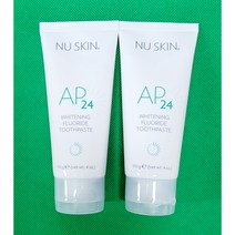 뉴스킨 미백치약 AP24 화이트닝 플로라이드 치약 110g 1+1 시린이 치약, 2개