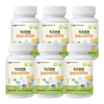 일동생활건강 키즈튼튼 칼슘 비타민D 어린이 키즈 건강식품 12개월분, 6병