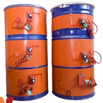 드럼통 전기 히터 가열 드럼 고무 밴드 원통 난로 가열 탱크 커버 용품, 150L 1520x2502000w 디지털