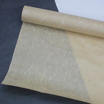 구름한지 닥운용지롤 54cm x 20m, 황토색