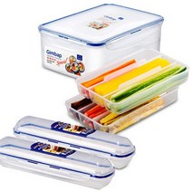 락앤락 김밥보관세트 2호, 4개, 김밥용기 + 김밥케이스 2p
