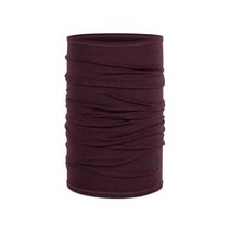 BUFF 성인용 경량 메리노 울 다기능 넥웨어 12가지 이상 착용 코요테 원 사이즈148128, Solid Garnet