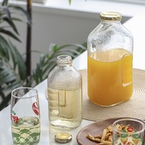 델몬트 훼미리 유리병 500ml 용기 주스병 레트로 빈티지 물병 보리차 추억의물병, 2. 델몬트 훼미리 물병 1.5L
