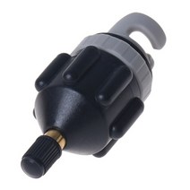 공기주입카약 고무보트 미니 급류카약 투어링 풍선 보트 펌프 밸브 어댑터 sup 공기 물, 검은색