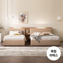 [에몬스홈] 시에론B 수납형 패밀리침대 Q+SS 독립라텍스매트, 단품