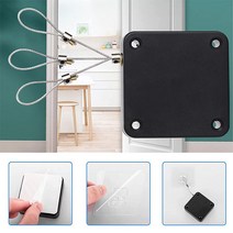 [달팽이 보금자리] 도어클로저 와이어 설치 클로져 현관 현관문 방화문 342EA, 달팽이 보금자리 도어클로저 블랙