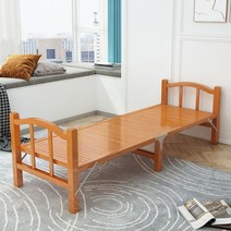 접이식 침대 대청마루 야외 거실 대나무 평상 사무실 휴식, 60X197CM