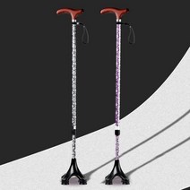 국산 EL-40S 어르신 사발지팡이 가벼운거 환자용 편마비 경량 카본 할아버지 할머니 높이조절 노인 장기요양 보험 복지용구 실버용품 요양등급, 검정, 노인장기요양등급 구입(본인부담금 6%)