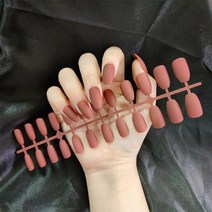 네일팁 블랙 화이트 매트 인조 네일 팁 스퀘어 헤드 발레 분리형 프레스 풀 커버 인공 반투, 없음, 820-Y79