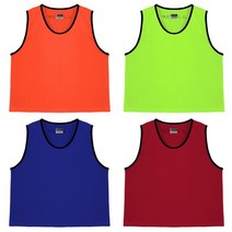 ST 팀조끼V (X-Small) 어린이 저학년 유소년클럽 체육수업용, 블루