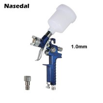 랩토라이너 페인트스프레이건 스프레이건분사기 미니 총 페인트 에어 브러시 중력 피드 에어, 1.0mm 블루