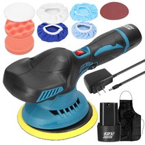 차량용 광택기 무선광택기 폴리싱머신 폴리셔 자동차연마기계 왁싱6인치 전동 자동차 광택기 왁싱 연마 기, 04 US 2PCS Batteries