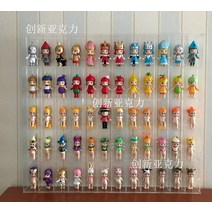 미니 미니카 디오라마 받침대 진열대 투명 정리함 베어브릭 건담 피규어장식장 나노블럭, 12x5=60칸 미닫이문