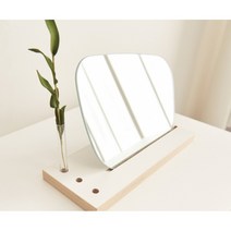 두께있는 무프레임 디자인 화장대 거울+받침세트(6종) 학생용 예쁜 수납 큰, 폰드/받침 트루월넛
