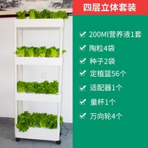 수경재배기 식물재배기 가정용 야채 채소 과일 흙없는 1단 2단 3단 4단 화분 실내, 새로운 4겹 입체 물순환복, 중간