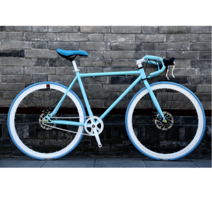 하이브리드 자전거 26인치 출퇴근 로드 가벼운 입문용 자전거추천, 26 인치 - 블루 화이트