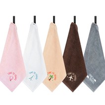 송월타올 빼꼼 갤럭시 트레블 고리수건, 5장, 트레블(골고루)
