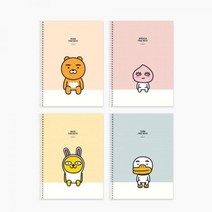 무지 연습장 무선노트 카카오프렌즈 80매 1권, 상세페이지 참조