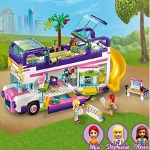 매직놀이공원입구 보트 캠핑카 미아의집 아트스쿨 재활용트럭 세일링보트 해변글램핑 워터파크 숲속캠퍼밴과요트 바다지킴이 레고 프렌즈 호환 블록, 라푼젤의 여행 캐러밴